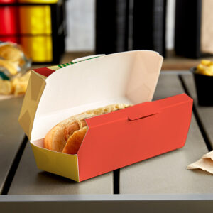 Eco-friendly custom hot dog box for restaurants