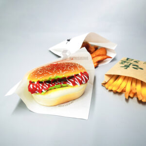 Custom Printed Takeaway Food Packaging Kraft Greaseproof Churros Donut Open Disposable Zipper Top Pretzel Paper Bag
