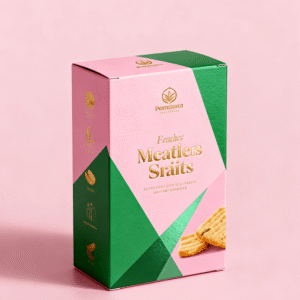 Custom Printed Biscuit Cookie Packaging Folding Carton Box Food Grade Retail Packaging Box